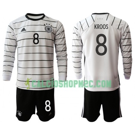 Germania Toni Kroos 8 Bambino Maglia Prima Euro 2020 Manica Lunga (+ Pantaloncini)